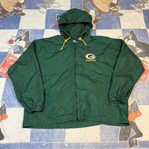 Vintage Green Bay packers packable jacket